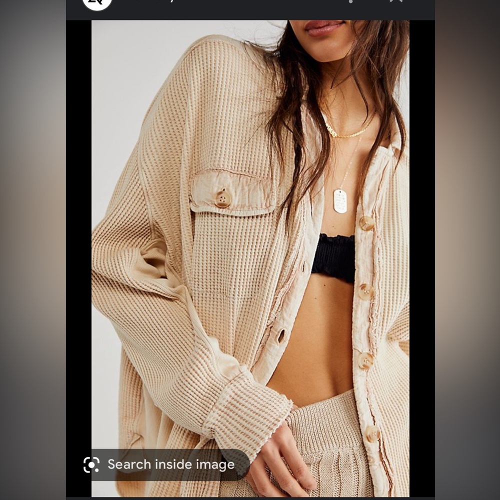 Free People Scout jacket taupe color size L